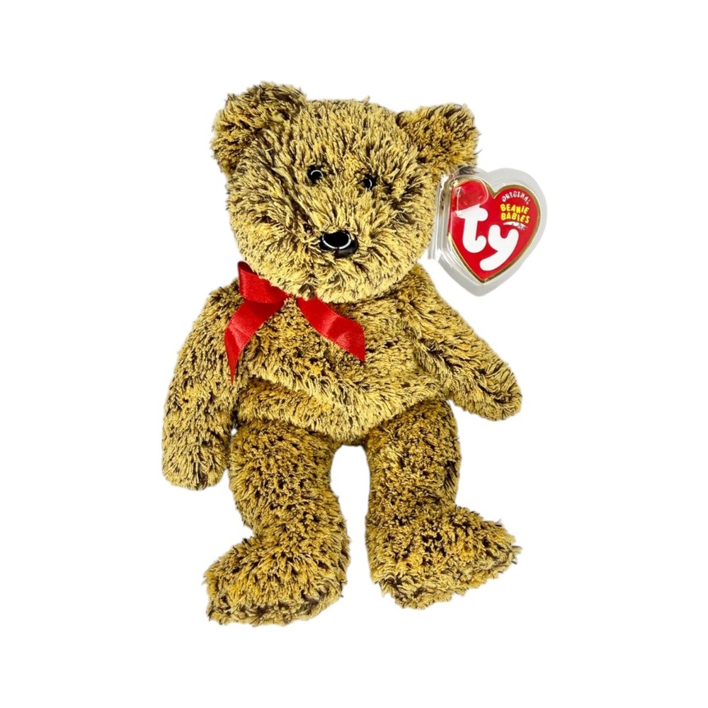 Lex the Bear Ty Beanie Baby | Classic Teddy Charm 🧸 | Mint Heart Tag ⭐